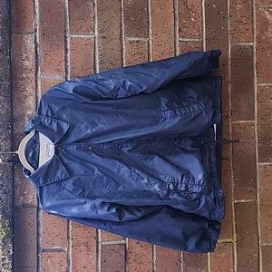 Nylon Shell Jacket, XS, Dark Blue Shell/White Interior
